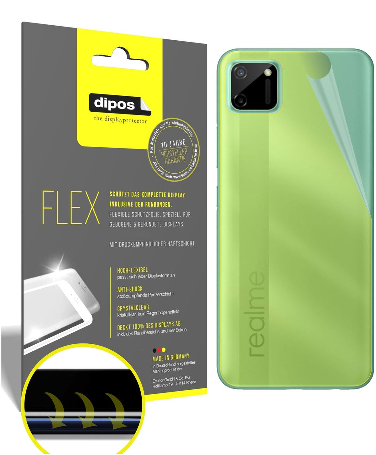 3x 3D Full Cover Schutzfolie für Oppo Realme C11 R (1)