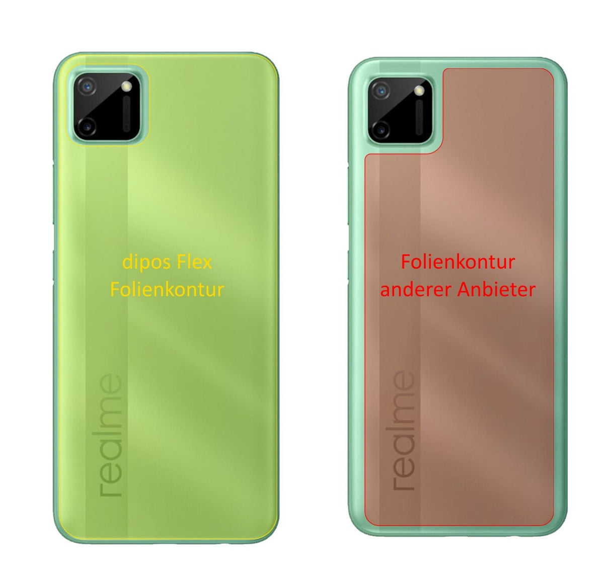 3x 3D Full Cover Schutzfolie für Oppo Realme C11 R (2)