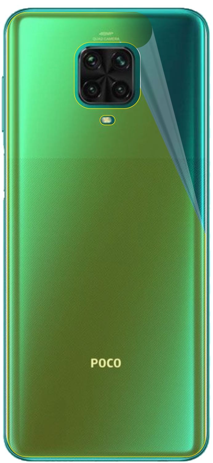 3x 3D Full Cover Schutzfolie für Poco M2 Pro Rücks (3)