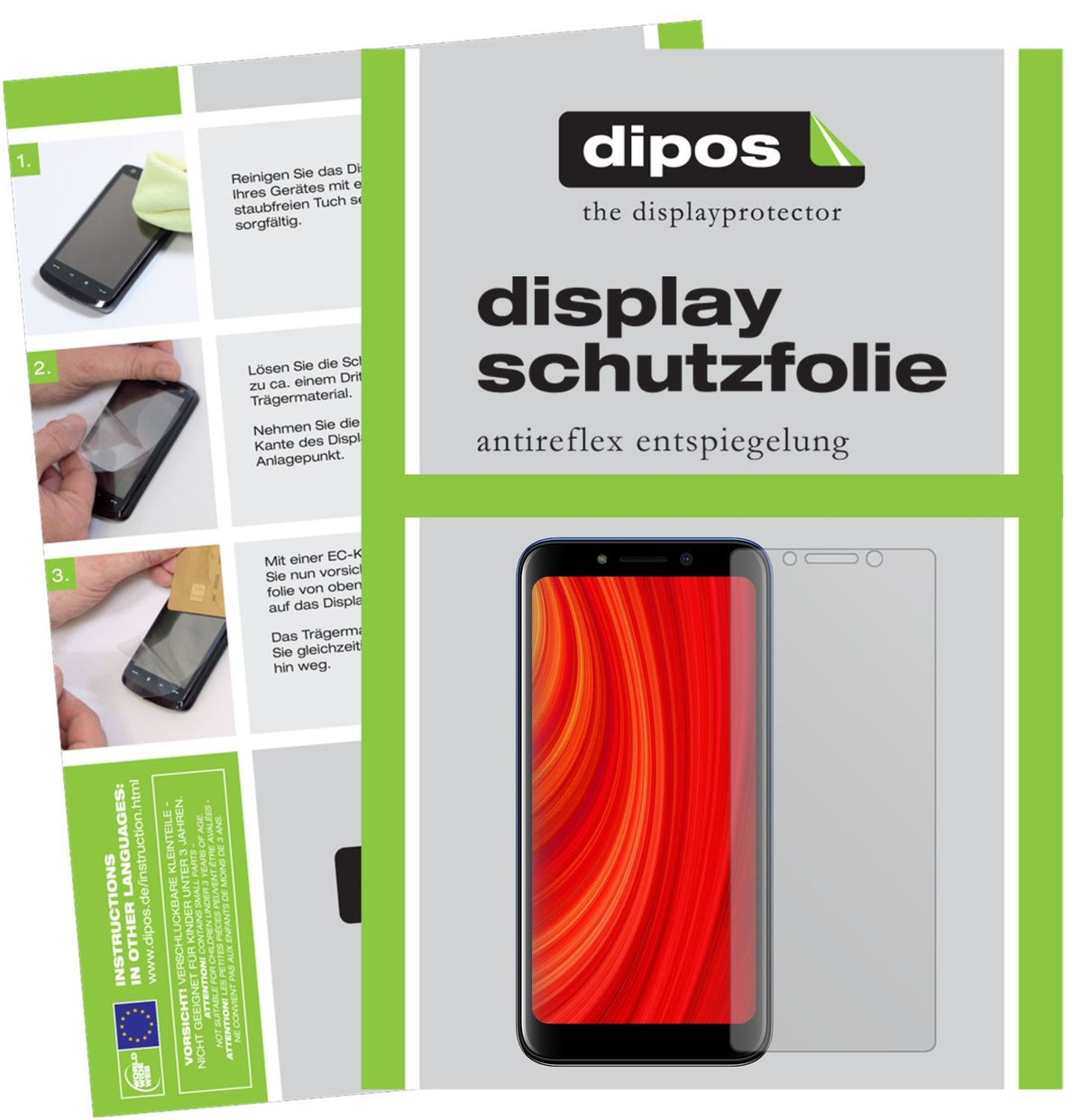 2x Schutzfolie matt für Lava Z61 Pro Display-Schut (1)