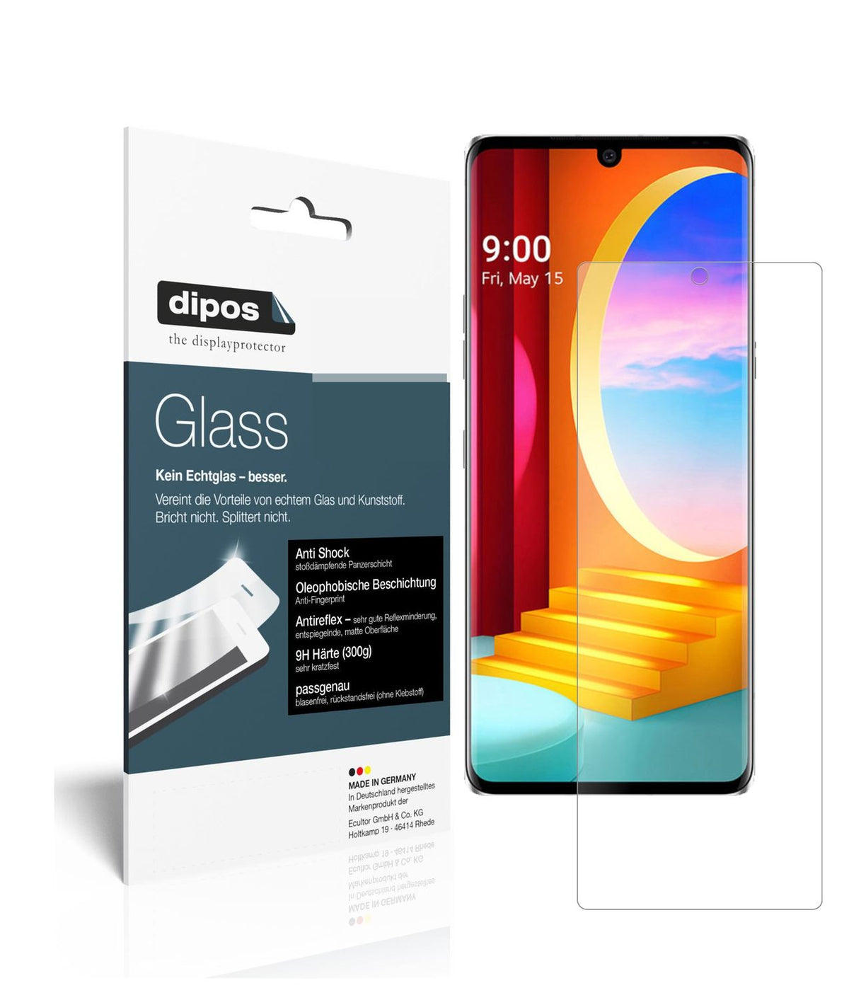 2x 9H Schutzfolie matt für LG Velvet 4G Panzerfoli (1)