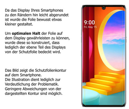 2x 9H Schutzfolie matt für LG Velvet 4G Panzerfoli (3)