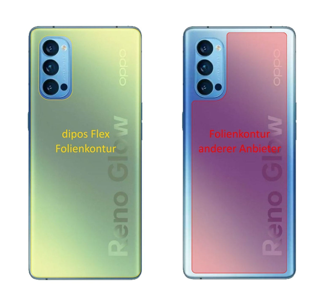 3x 3D Full Cover Schutzfolie für Oppo Reno 4 Pro R (2)