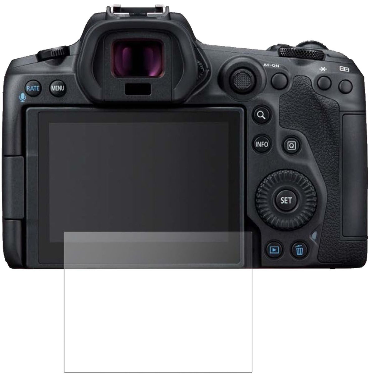 2x 9H Schutzfolie matt für Canon EOS R6 Panzerfoli (2)