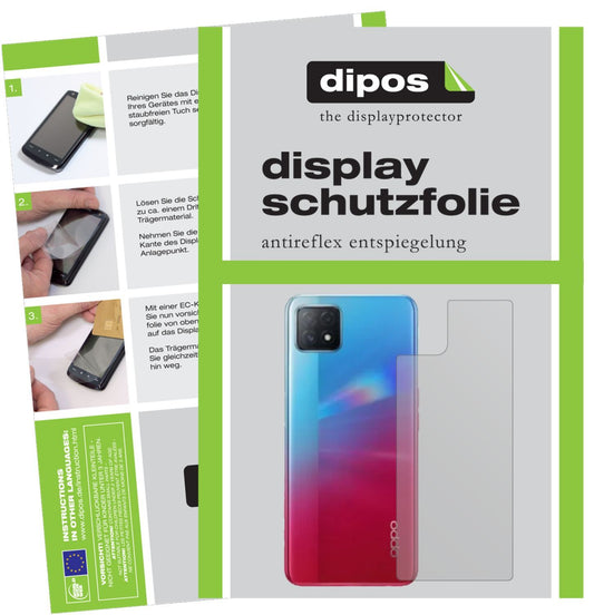 6x Schutzfolie matt für Oppo A72 5G Rückseite Disp (1)