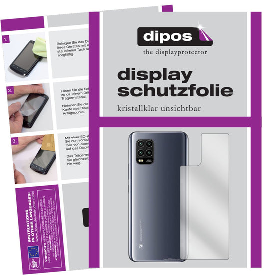 1x Schutzfolie klar für Xiaomi Mi 10 Lite 5G Rücks (1)