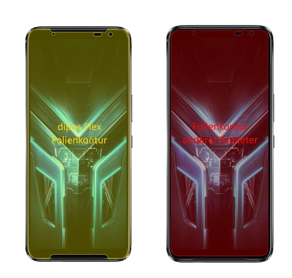 2x 3D Full Cover Schutzfolie für Asus ROG Phone 3 (2)