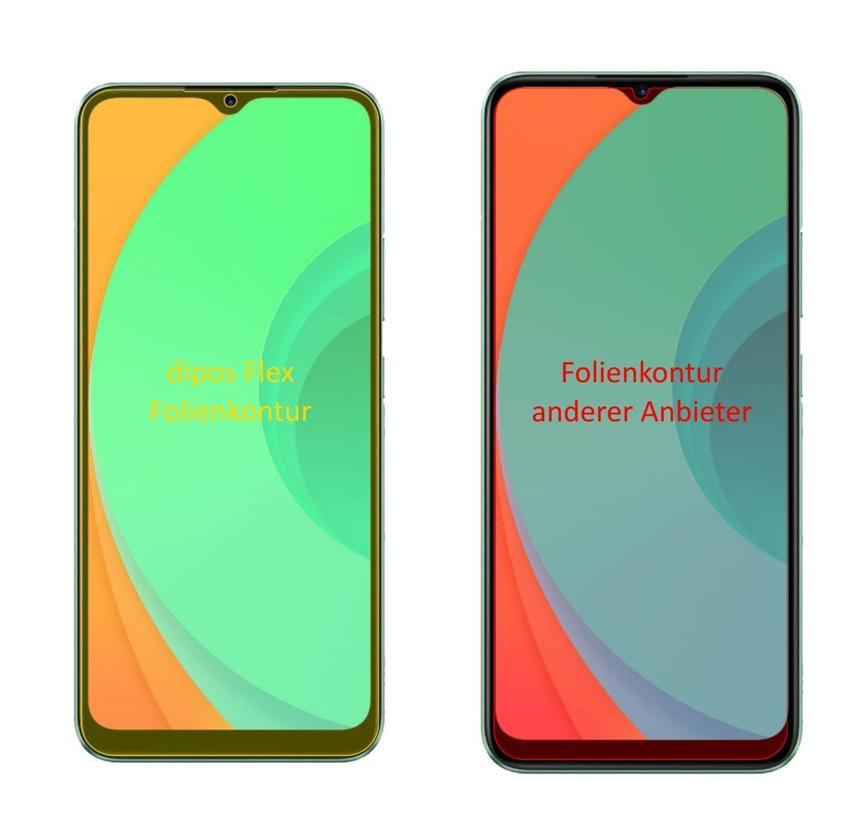 2x 3D Full Cover Schutzfolie für Oppo Realme C11 (2)
