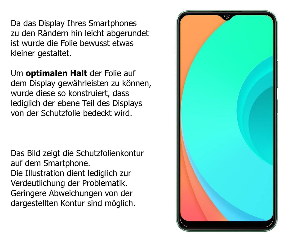 2x 9H Schutzfolie für Oppo Realme C11 Panzerfolie (3)