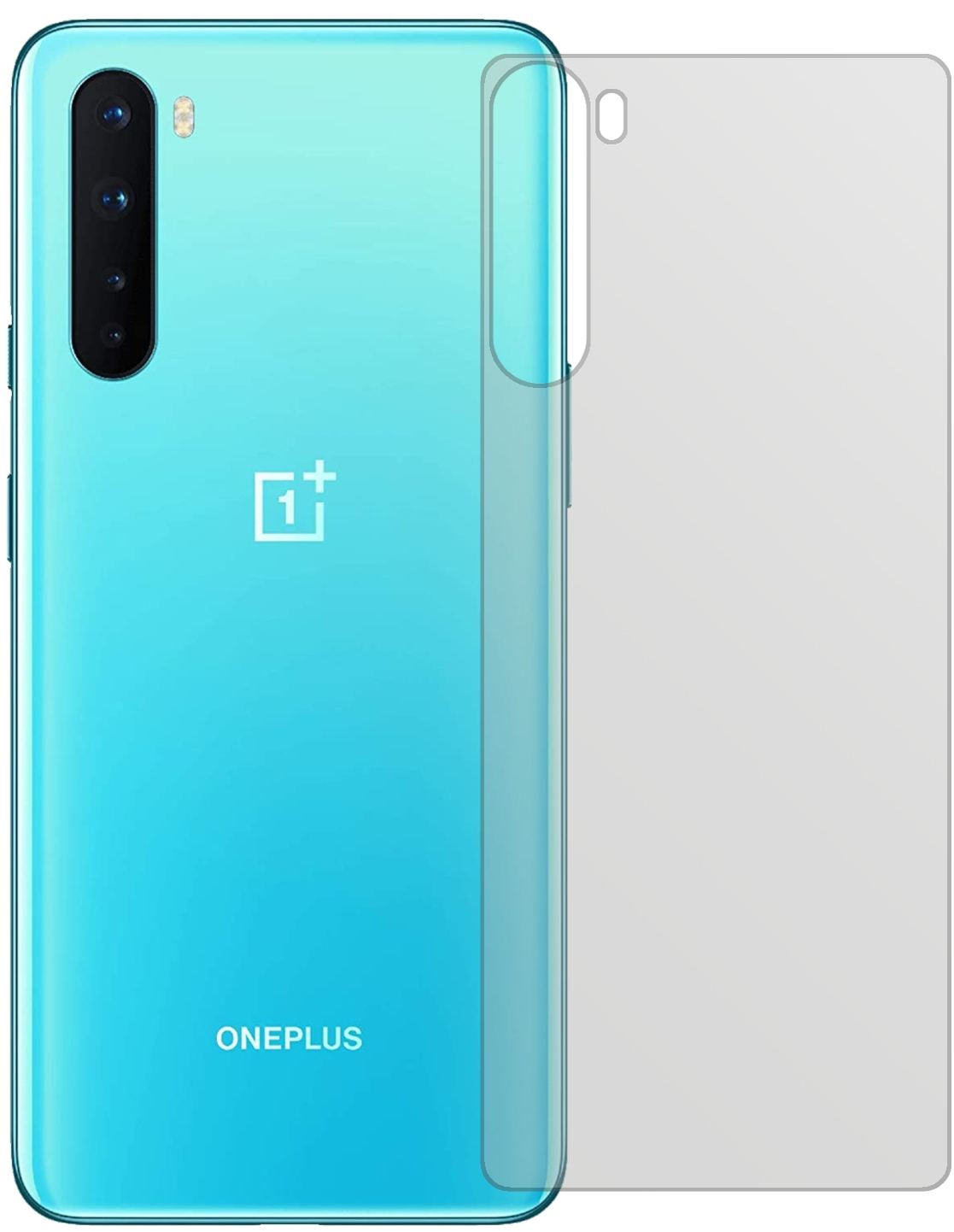 2x Schutzfolie matt für OnePlus Nord Rückseite Dis (2)