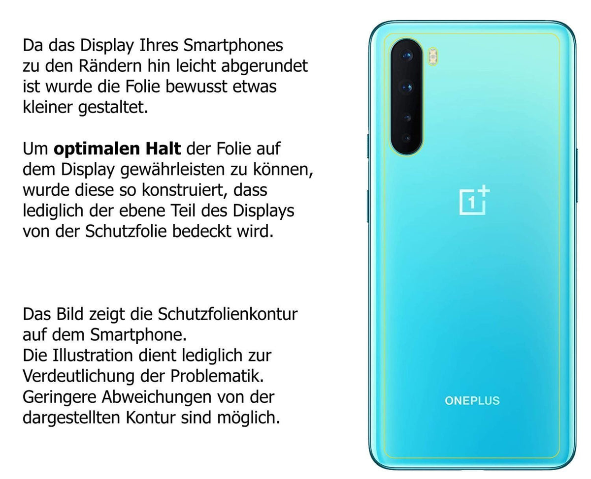 2x Schutzfolie matt für OnePlus Nord Rückseite Dis (6)