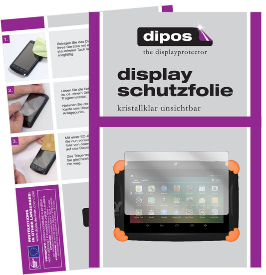 2x Schutzfolie klar für XGODY T703 7 Zoll Display- (1)