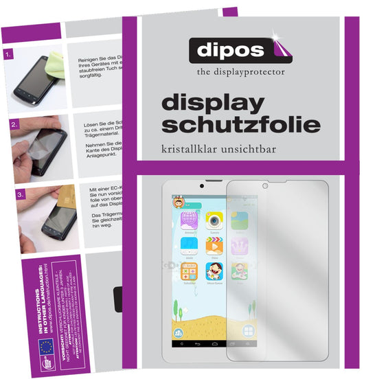1x Schutzfolie klar für XGODY X701 7 Zoll Display- (1)