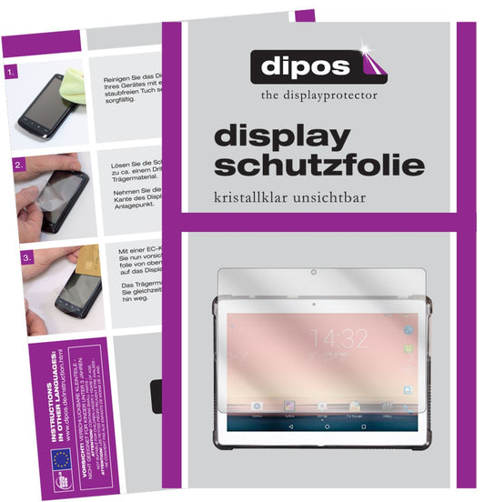 2x Schutzfolie klar für XGODY TB01 10.1 Zoll Displ (1)