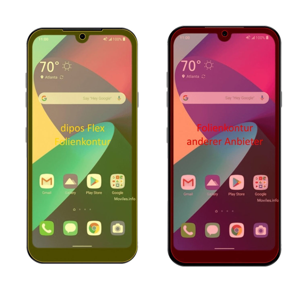 2x 3D Full Cover Schutzfolie für LG Phoenix 5 (2)
