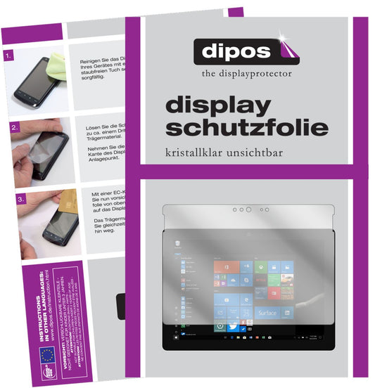2x Schutzfolie klar für Microsoft Surface Go 2 Dis (1)