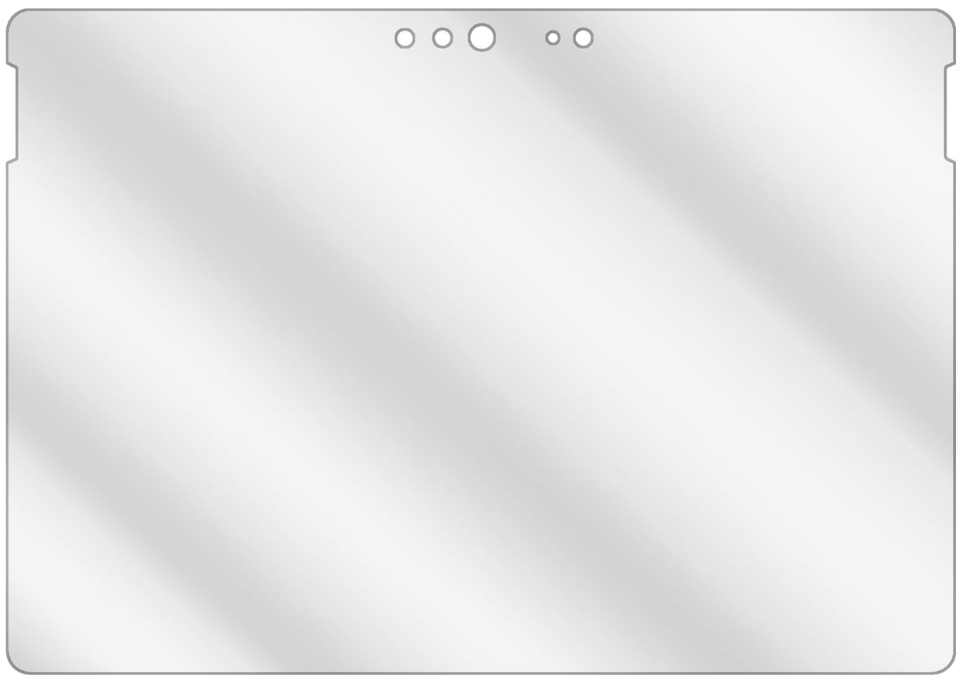 2x Schutzfolie klar für Microsoft Surface Go 2 Dis (3)