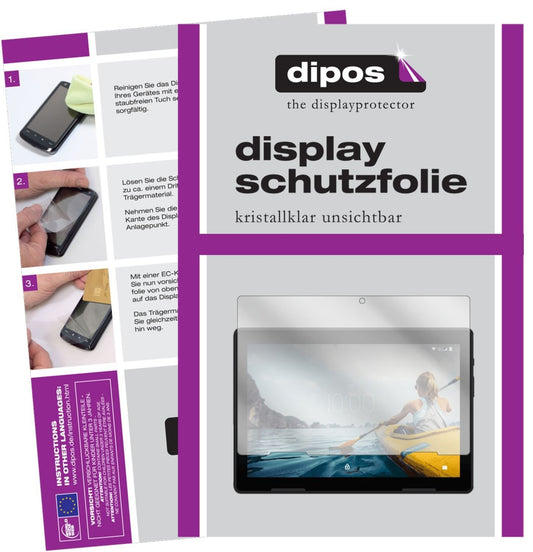 2x Schutzfolie klar für Medion Life P10710 ?10 Zol (1)