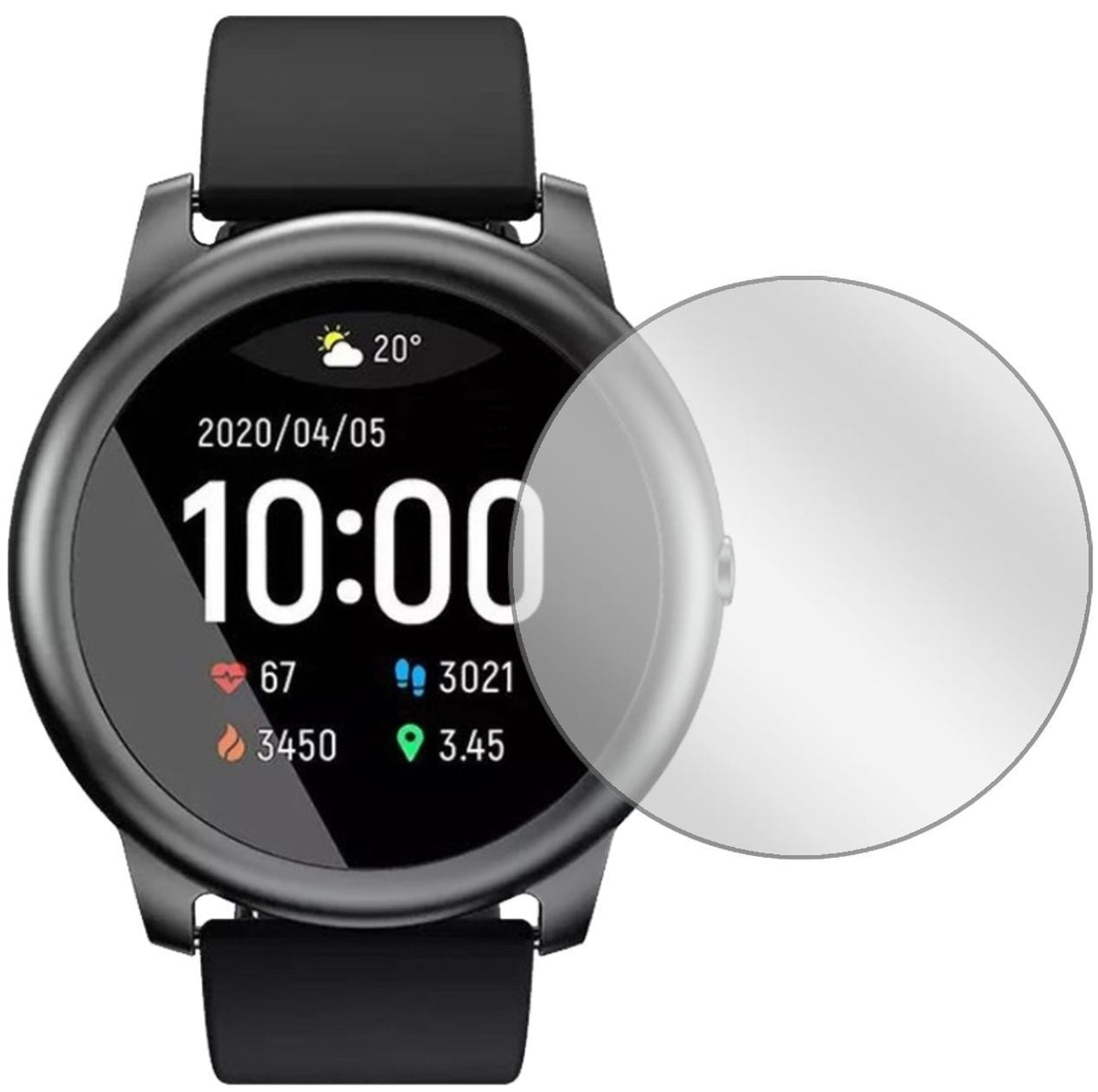 1x Schutzfolie klar für Xiaomi Haylou Solar Displa (2)