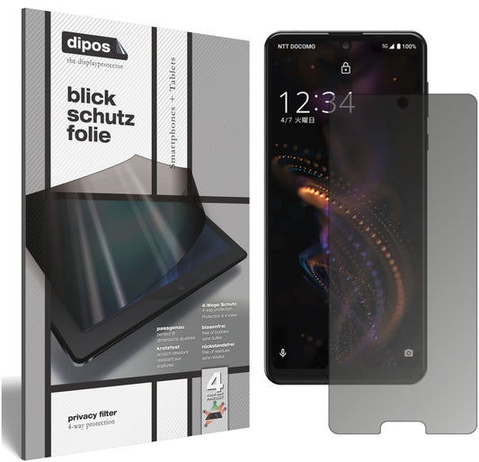 Blickschutzfolie für Sharp Aquos R5G matt Schutzfo (1)