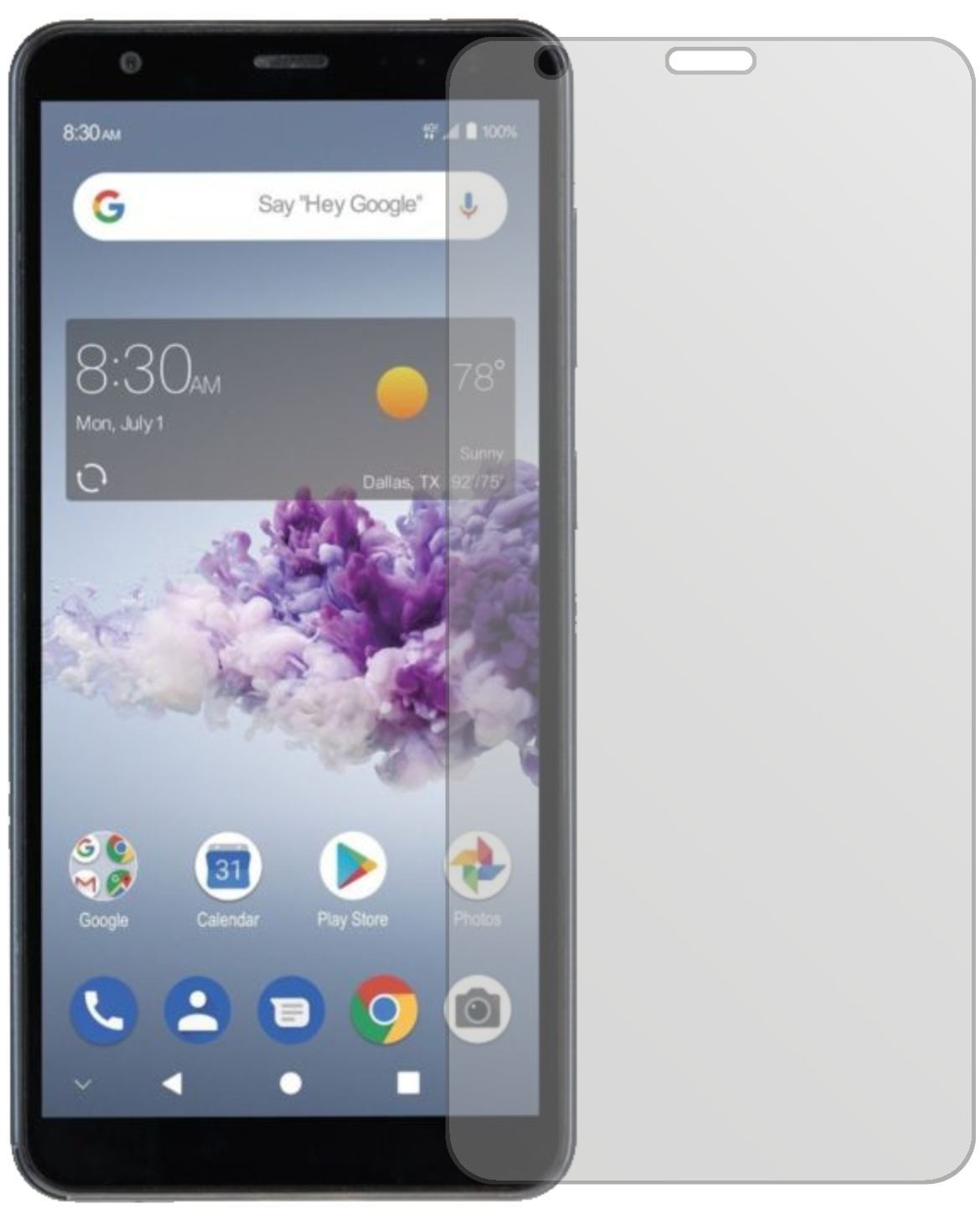 2x Schutzfolie matt für ZTE Blade A3 Prime Display (2)