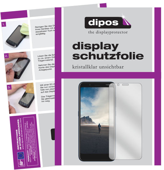 5x Schutzfolie klar für Nokia C2 Tava Display-Schu (1)