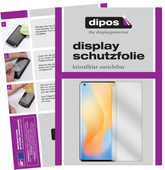 5x Schutzfolie klar für Vivo X50 Pro Display-Schut (1)