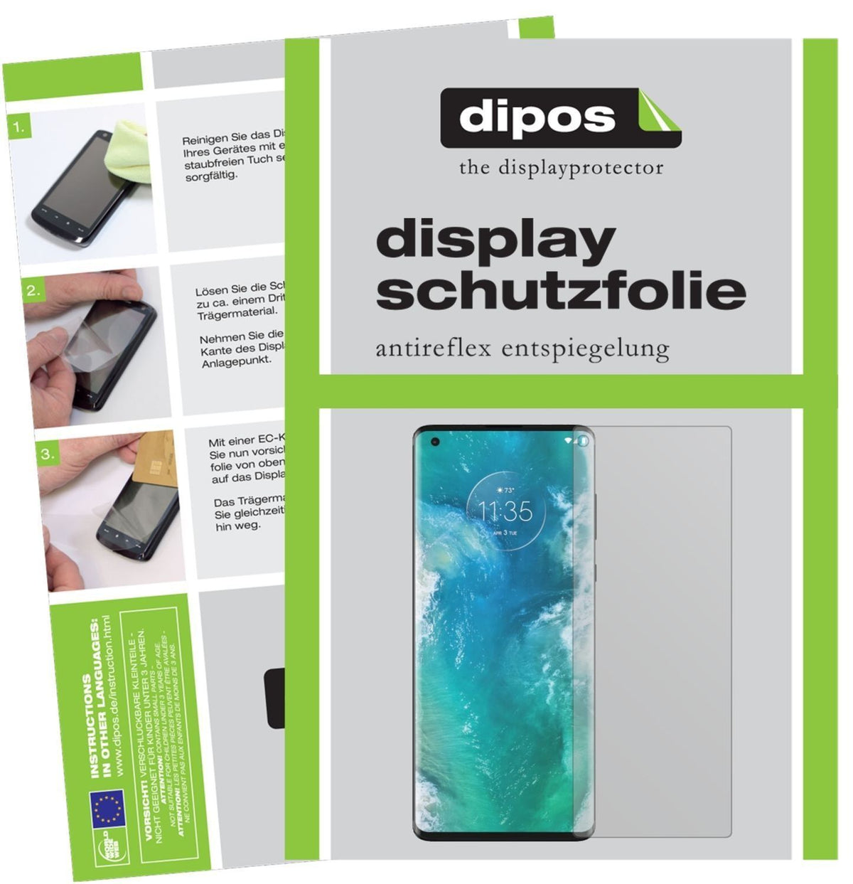 4x Schutzfolie matt für Motorola Edge Plus Display (1)