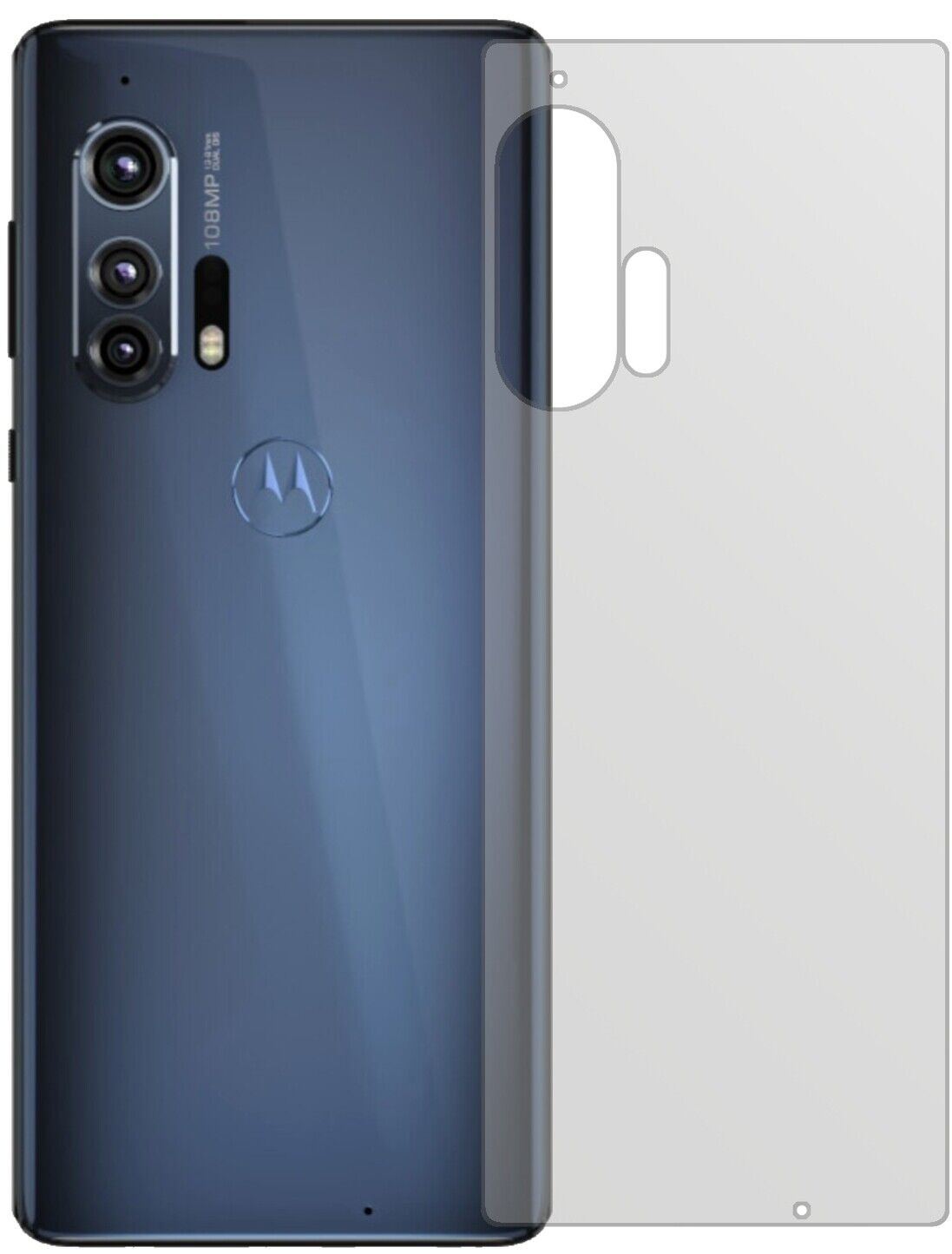 1x Schutzfolie matt für Motorola Edge Plus Rücksei (2)