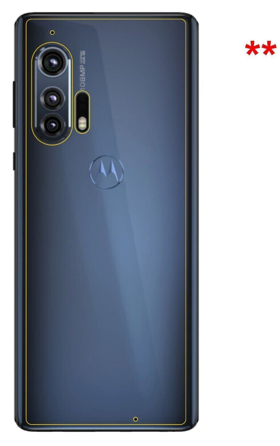 1x Schutzfolie matt für Motorola Edge Plus Rücksei (6)