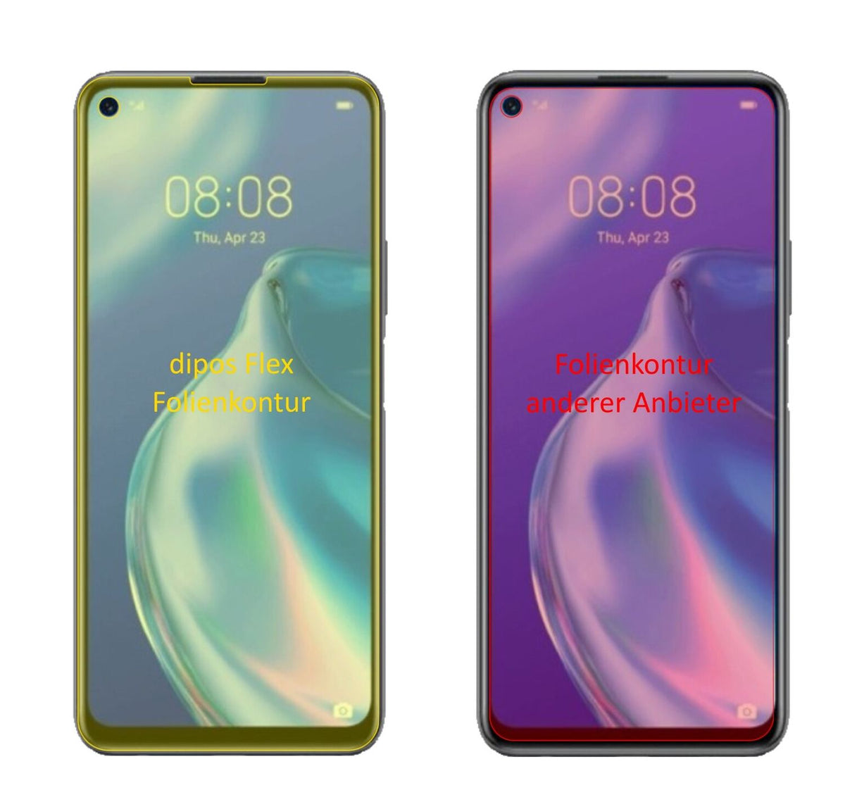 3x 3D Full Cover Schutzfolie für Honor 30S (2)