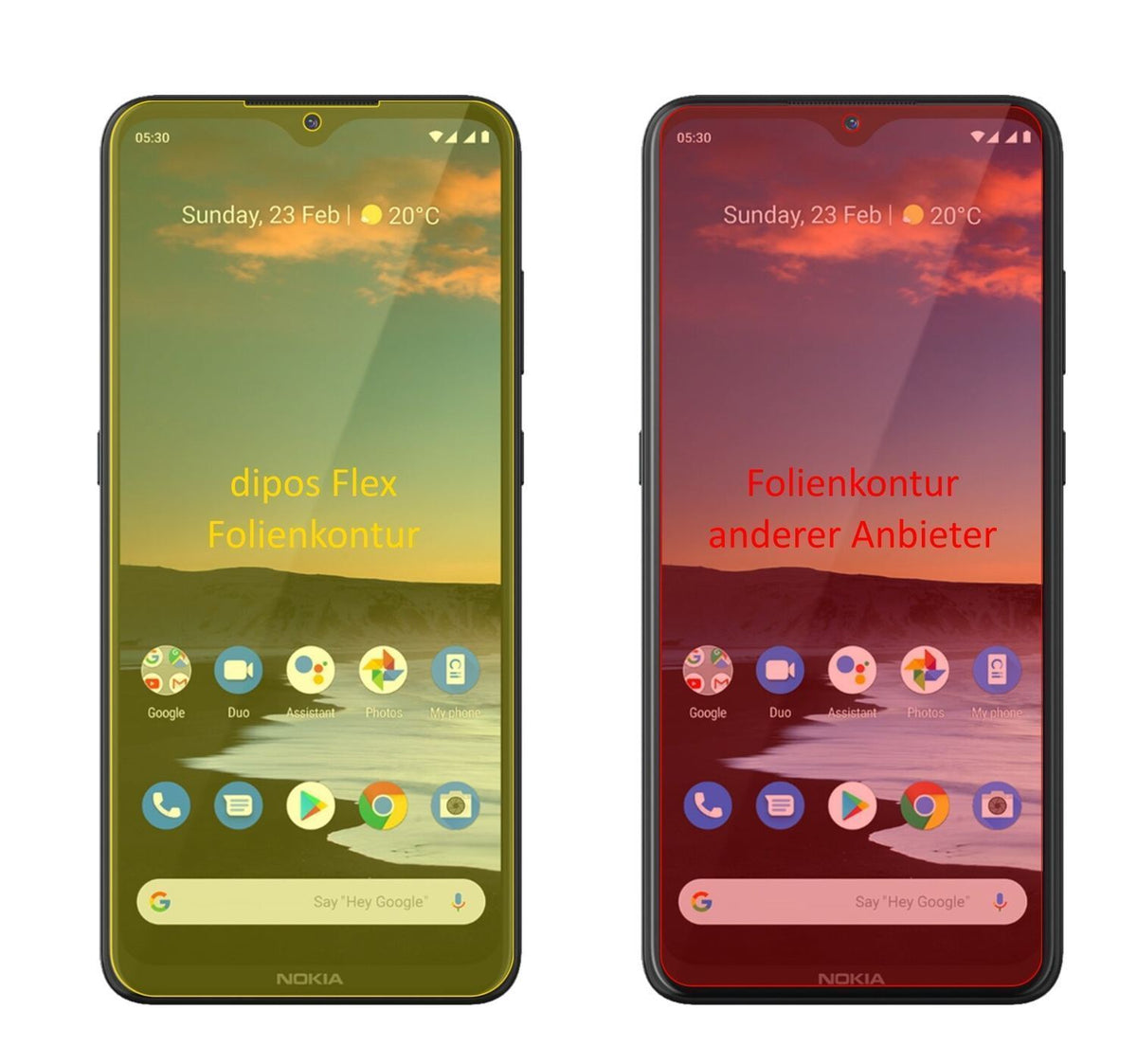 3x 3D Full Cover Schutzfolie für Nokia 46086 (2)