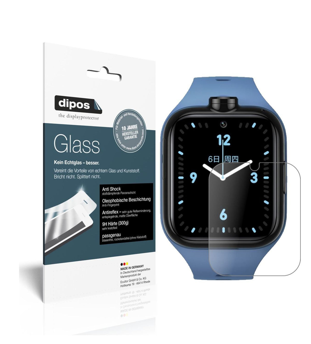 1x 9H Schutzfolie matt für Xiaomi Mi Kids Watch 4  (1)