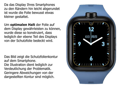 1x 9H Schutzfolie matt für Xiaomi Mi Kids Watch 4  (3)