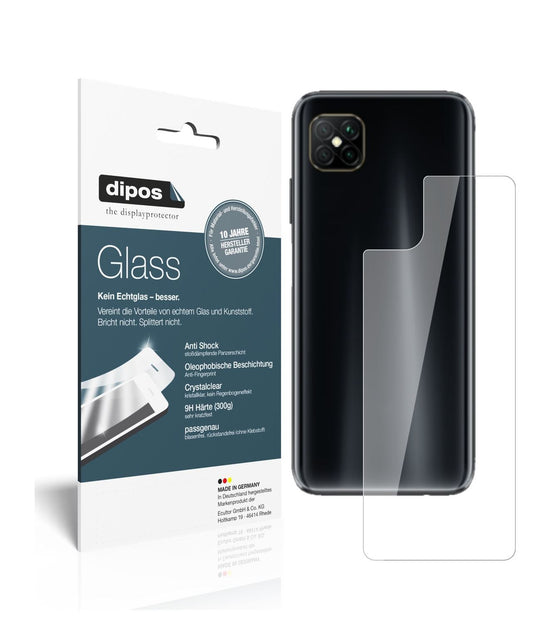 1x 9H Schutzfolie für Oppo A92s Rückseite Panzerfo (1)