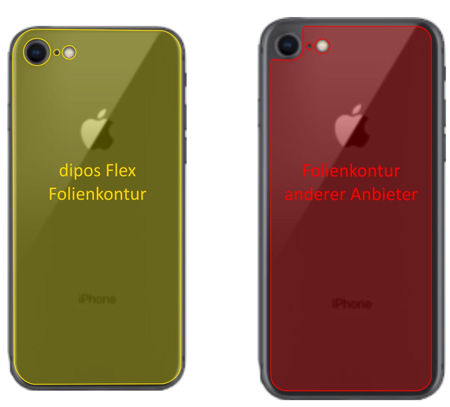 2x 3D Full Cover Schutzfolie für Apple iPhone SE 2 (2)