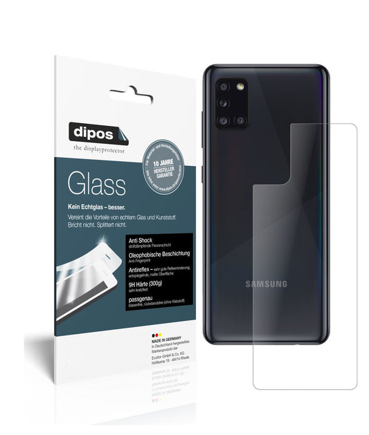 1x 9H Schutzfolie matt für Samsung Galaxy A31 Rück (1)