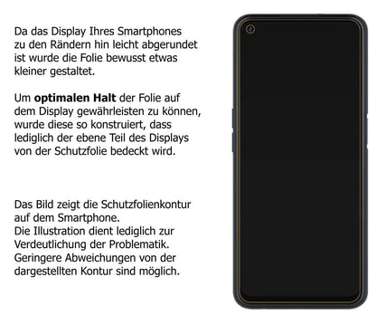 2x 9H Schutzfolie matt für Oppo A52 Panzerfolie (3)