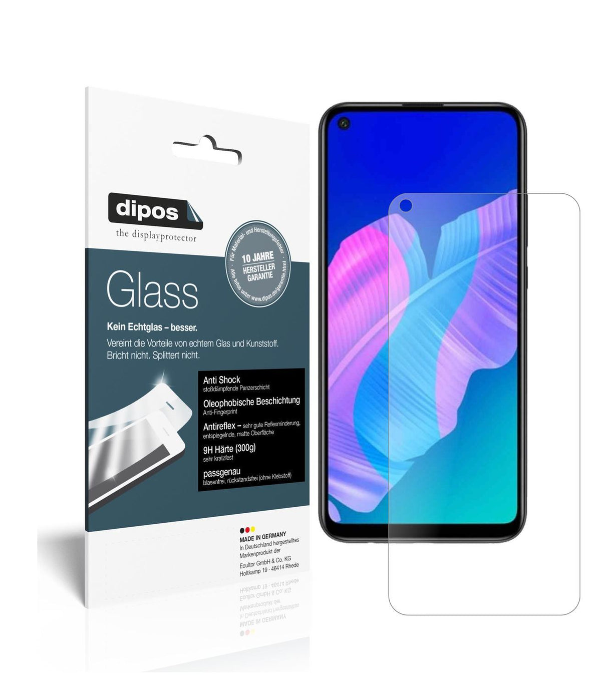 1x 9H Schutzfolie matt für Huawei Y7p Panzerfolie (1)