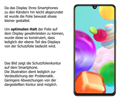 Blickschutzfolie für Samsung Galaxy A41 matt Schut (5)