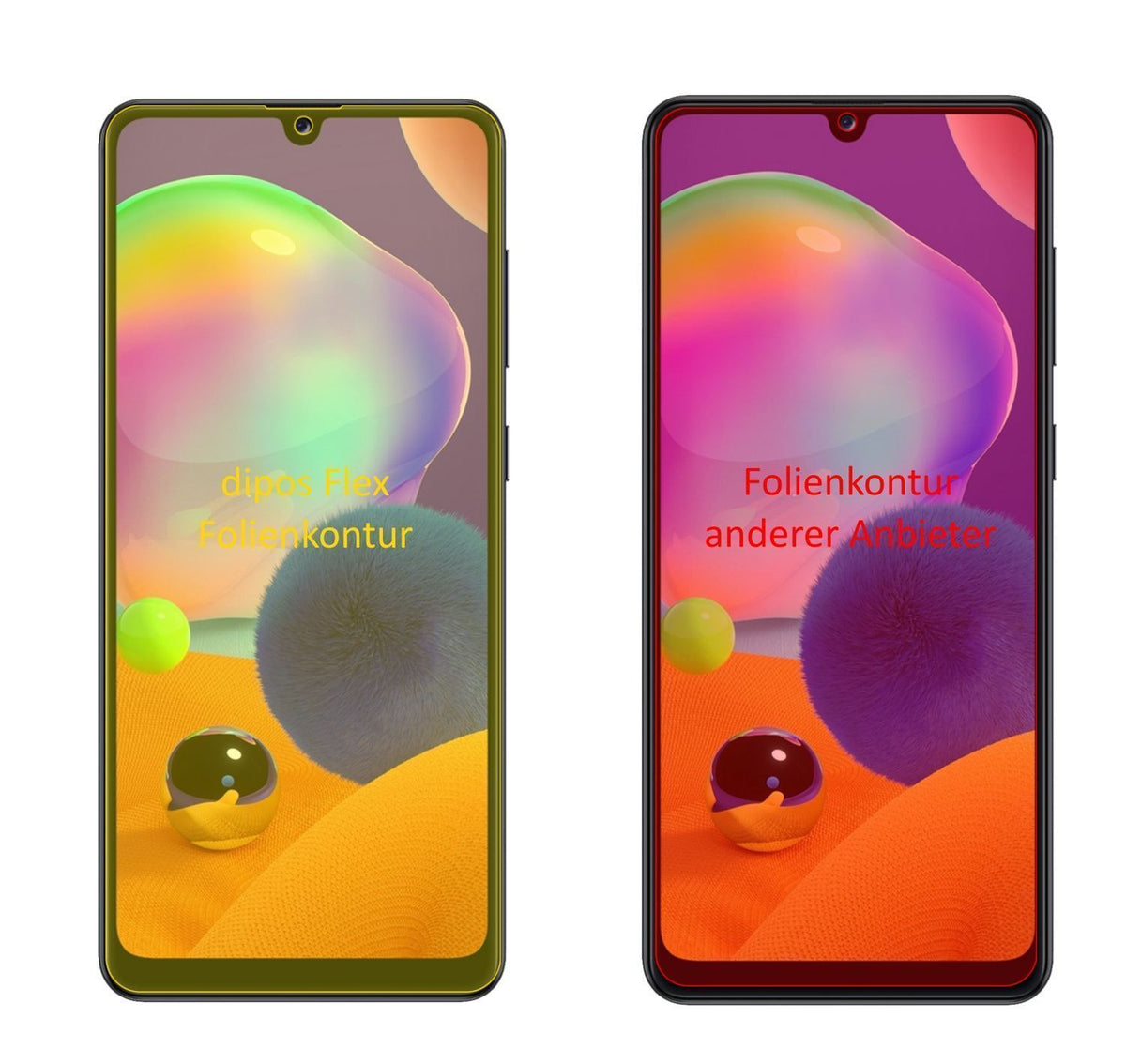 2x 3D Full Cover Schutzfolie für Samsung Galaxy A3 (2)