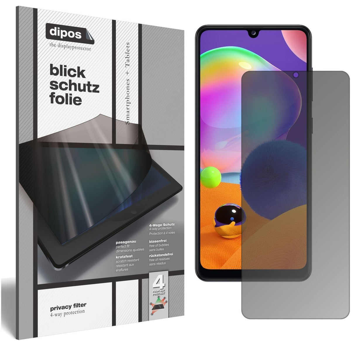 Blickschutzfolie für Samsung Galaxy A31 matt Schut (1)