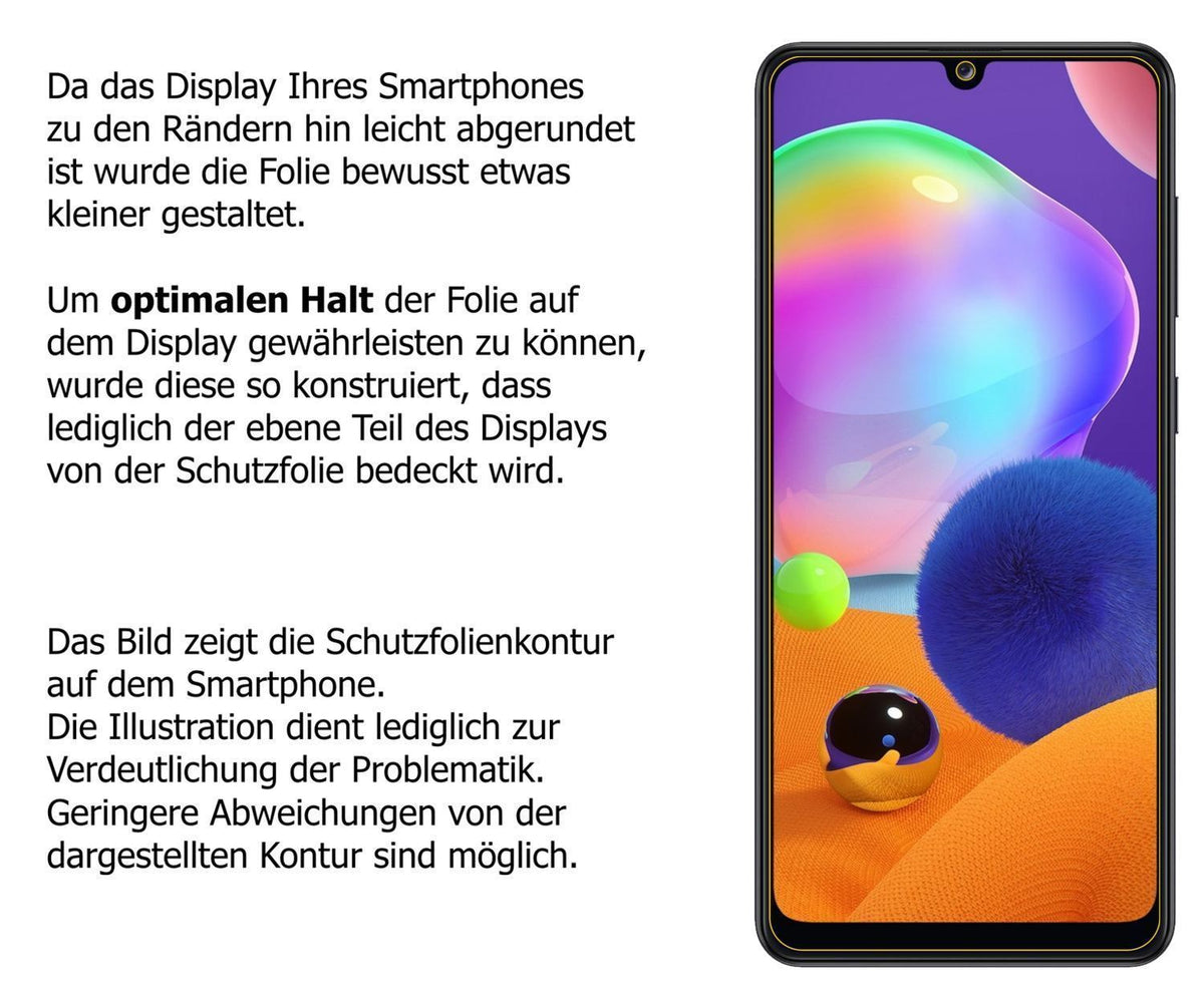 Blickschutzfolie für Samsung Galaxy A31 matt Schut (5)