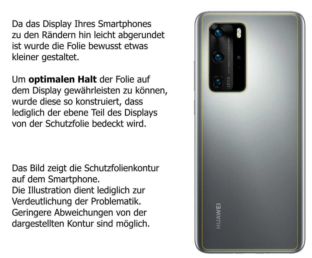 2x 9H Schutzfolie matt für Huawei P40 Rückseite Pa (3)
