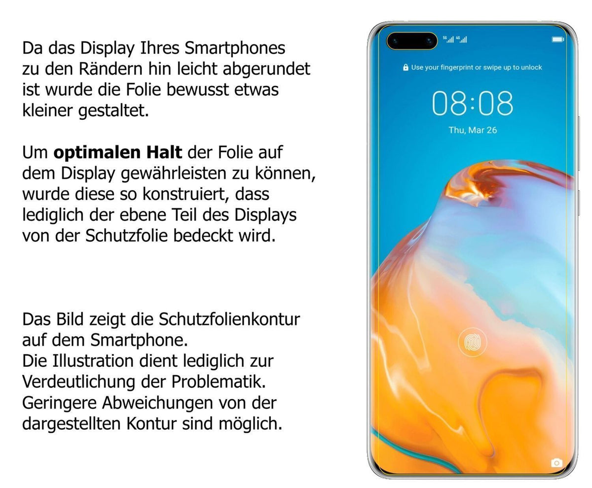 1x Schutzfolie matt für Huawei P40 Pro Plus Displa (6)