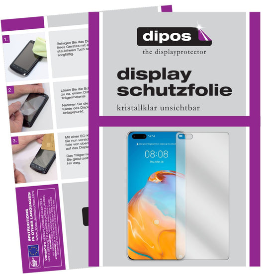 4x Schutzfolie klar für Huawei P40 Pro Display-Sch (1)