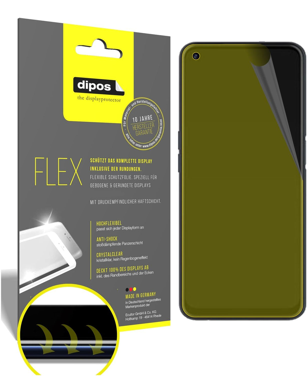 2x 3D Full Cover Schutzfolie für Oppo A72 (1)