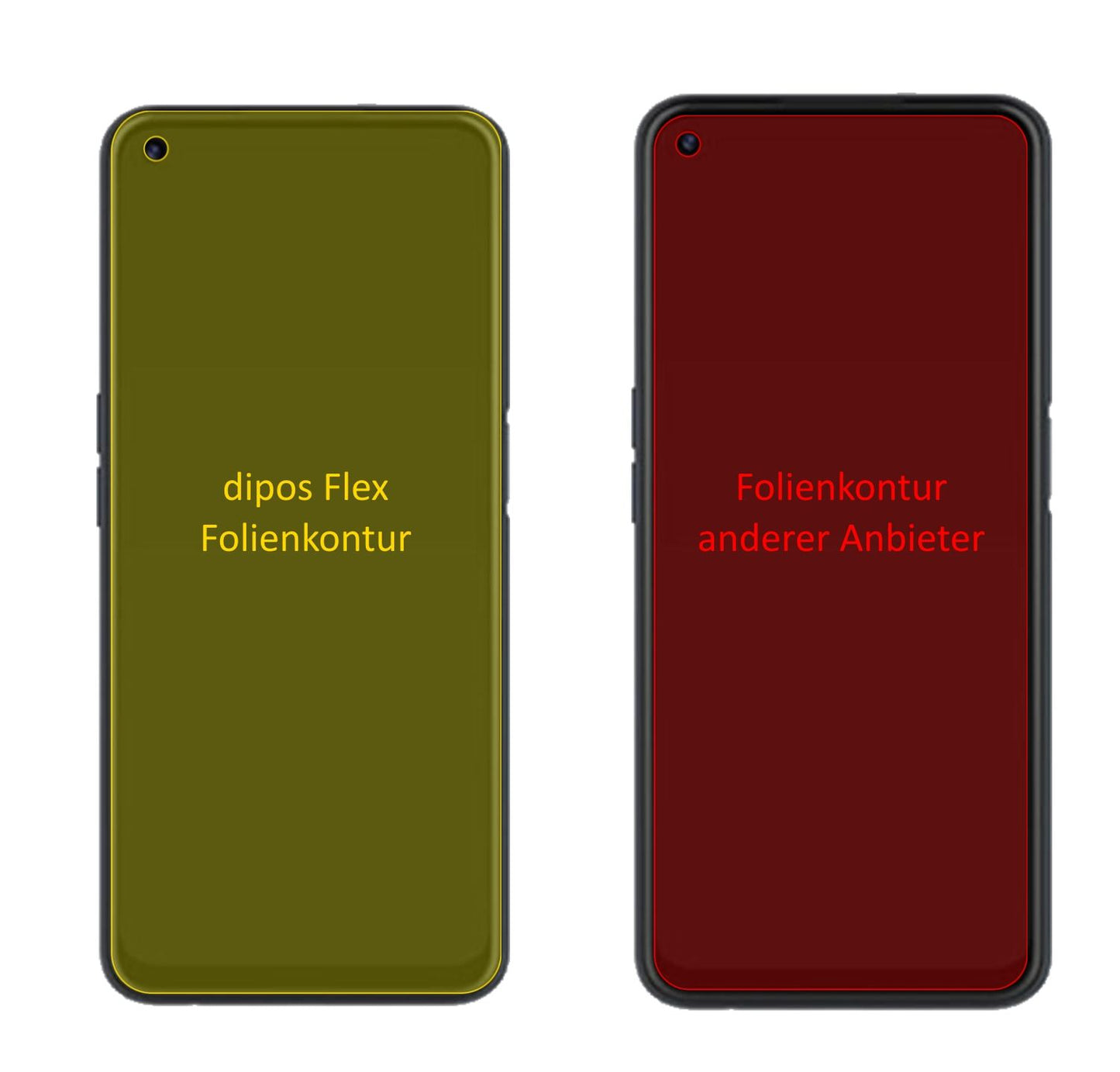 3x 3D Full Cover Schutzfolie für Oppo A72 (2)