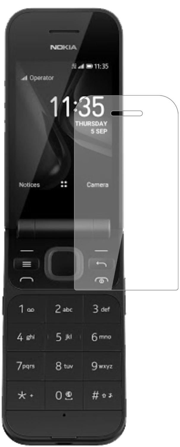 2x 9H Schutzfolie für Nokia 2720 Flip Panzerfolie (2)