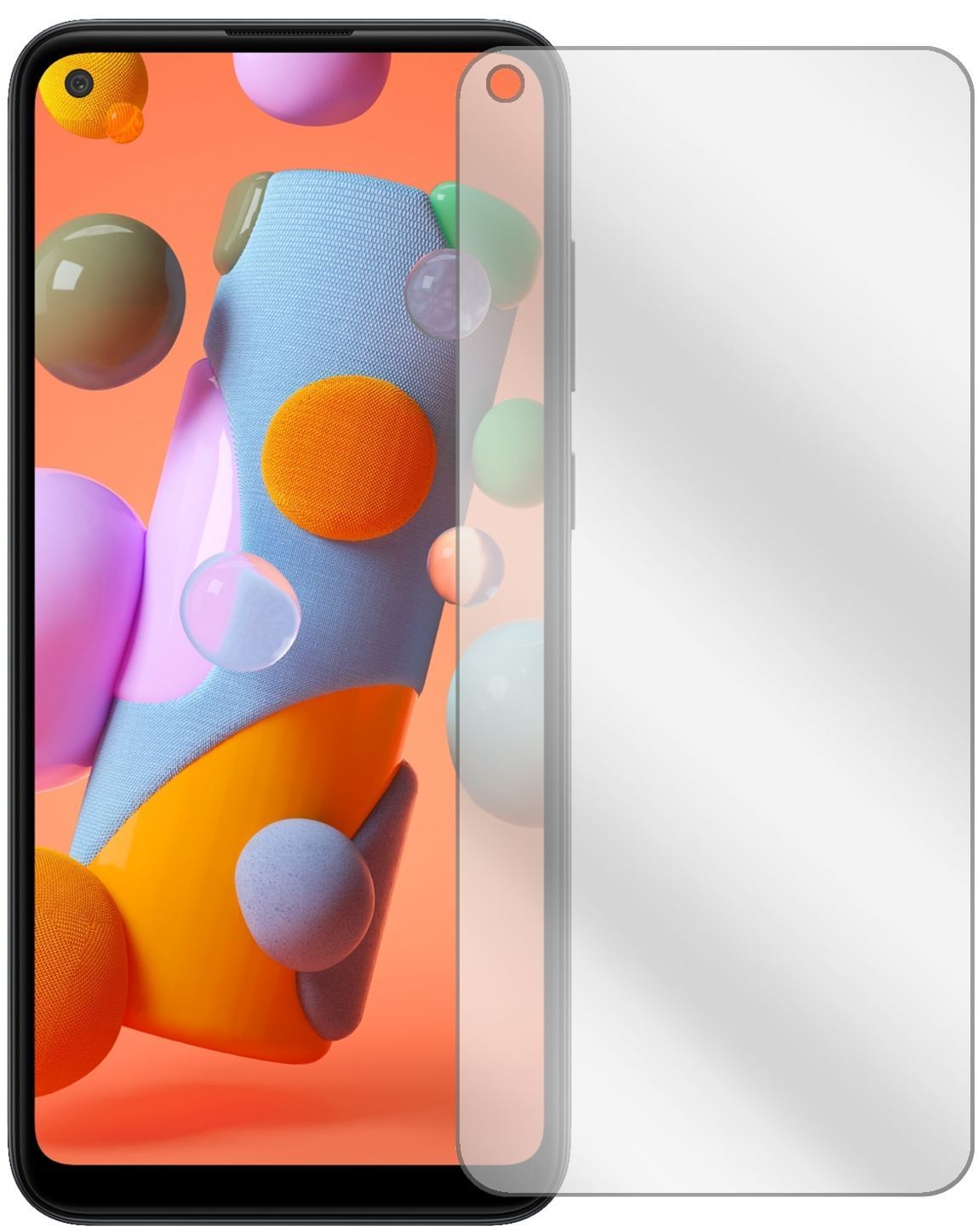 2x Schutzfolie klar für Samsung Galaxy A11 Display (2)